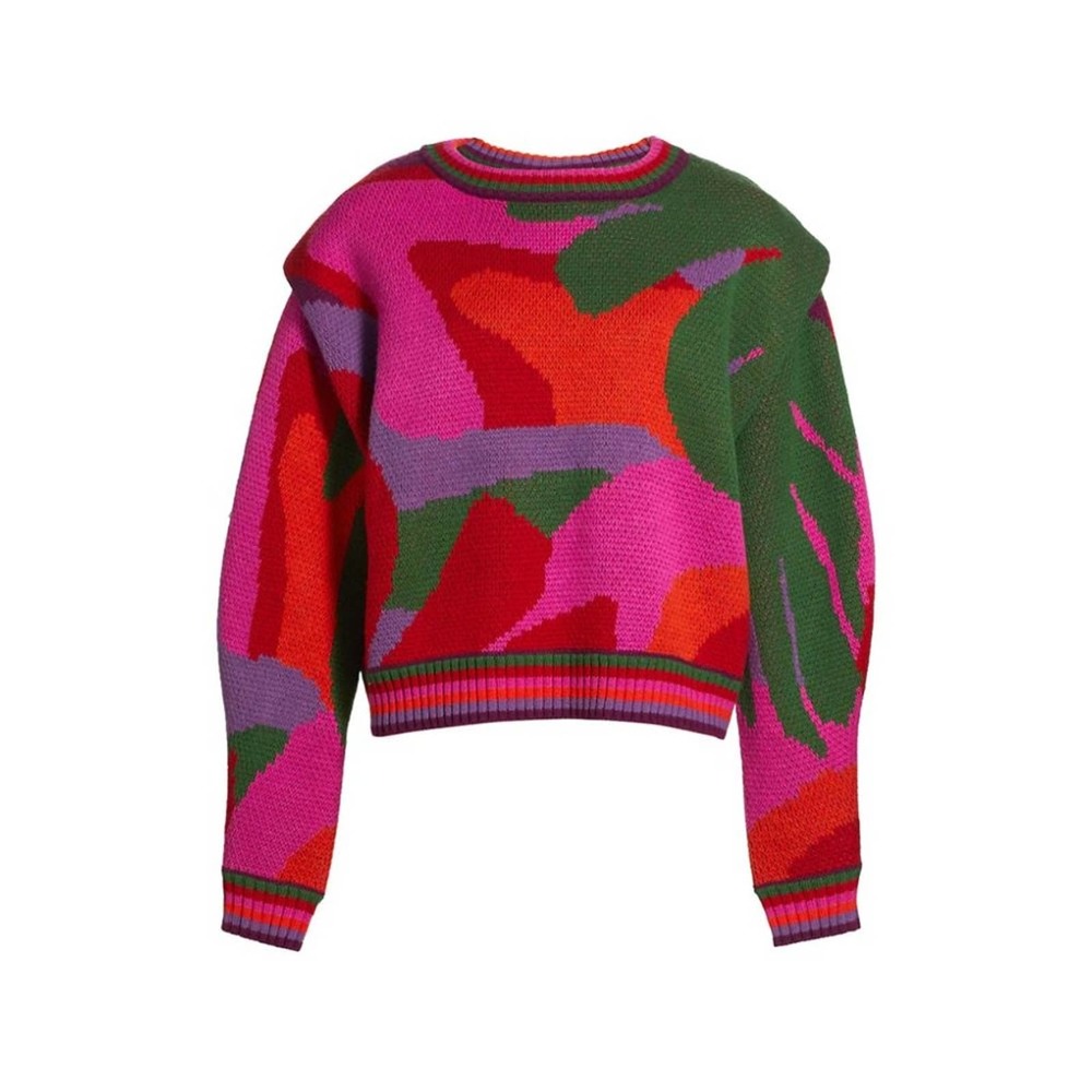 FARM Rio Multicolor Crew Neck Sweater - Picture 2 of 10